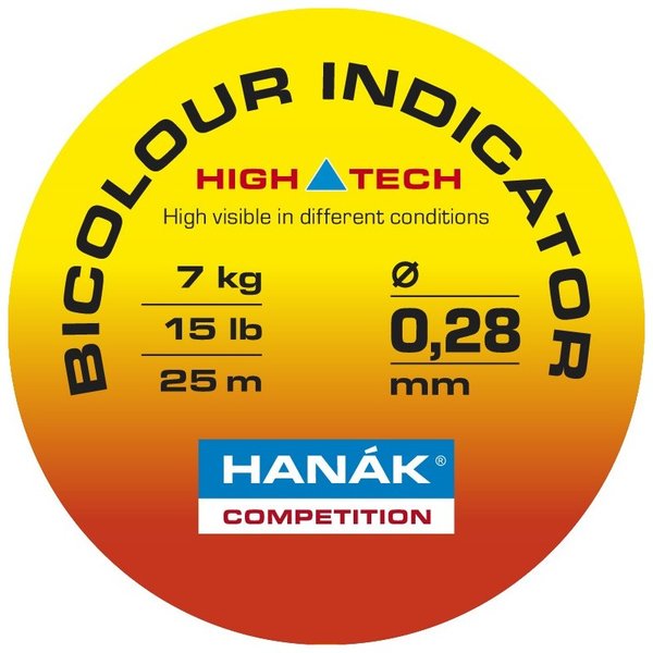Hanak Bicolour Indicator Tippet (25 Meter Spools)